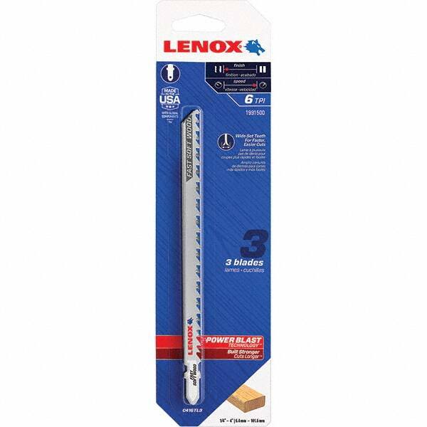 Lenox - Jig Saw Blades Blade Material: Bi-Metal Blade Length (Inch): 6 - Americas Industrial Supply