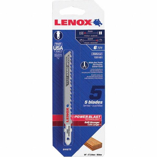 Lenox - Jig Saw Blades Blade Material: Bi-Metal Blade Length (Inch): 4 - Americas Industrial Supply