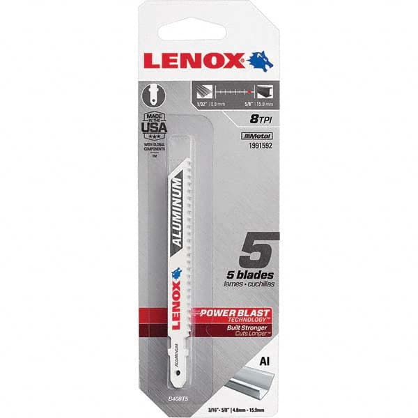 Lenox - Jig Saw Blades Blade Material: Bi-Metal Blade Length (Inch): 4 - Americas Industrial Supply