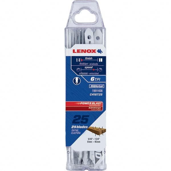 Lenox - Jig Saw Blades Blade Material: Bi-Metal Blade Length (Inch): 4 - Americas Industrial Supply