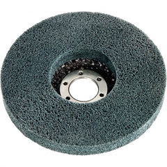 Metabo - 5" Very Fine Grade Zirconia Alumina Deburring Disc - 7/8" Center Hole, Arbor Connection, Gray, 7,950 Max RPM - Americas Industrial Supply