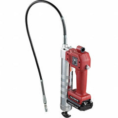 Alemite - 10,000 Max psi, Flexible Battery-Operated Grease Gun - 16 oz Capacity, 1/8 Thread Outlet, 3-Way, Bulk, Cartridge & Filler Pump, Includes (1) Lithium Ion Battery, Battery Charger, Grease Gun & 36" Whip Hose - Americas Industrial Supply