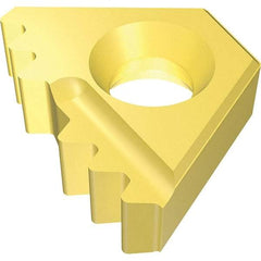 Vargus - 14DER14d Grade VKXP, External APIRD Threading Insert - 8 TPI Ext Pitch, Right Hand Insert, TiN Finish, Carbide - Americas Industrial Supply