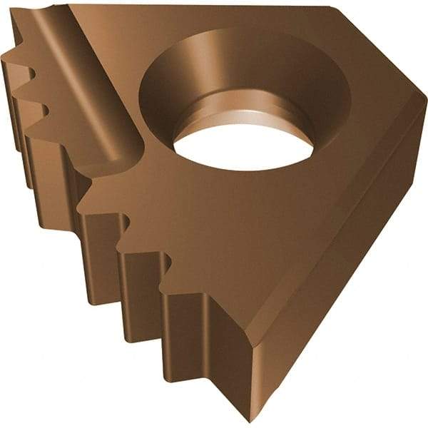 Vargus - 14DIR14d Grade VRXP, Internal APIRD Threading Insert - 10 TPI Int Pitch, Right Hand Insert, AlTiN Finish, Carbide - Americas Industrial Supply