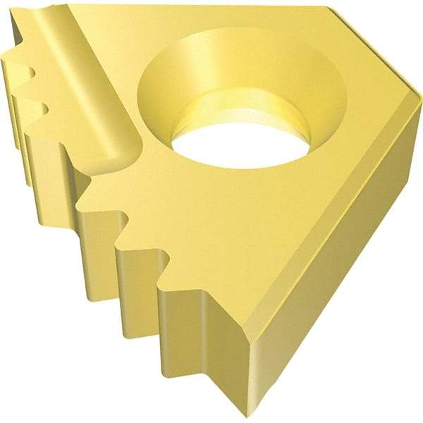 Vargus - 14DIR14d Grade VKXP, Internal APIRD Threading Insert - 10 TPI Int Pitch, Right Hand Insert, TiN Finish, Carbide - Americas Industrial Supply