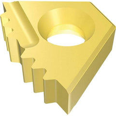 Vargus - 14DIR14d Grade VKXP, Internal APIRD Threading Insert - 10 TPI Int Pitch, Right Hand Insert, TiN Finish, Carbide - Americas Industrial Supply