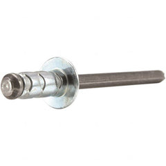 STANLEY Engineered Fastening - Size 6 Large Flange Head Aluminum Multi Grip Blind Rivet - Americas Industrial Supply