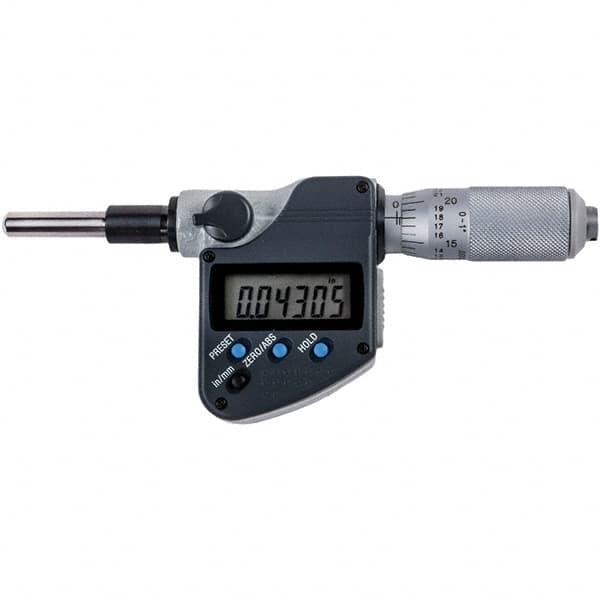 Mitutoyo - Electronic Micrometer Heads Minimum Measurement (Inch): 0 Minimum Measurement (mm): 0.00 - Americas Industrial Supply