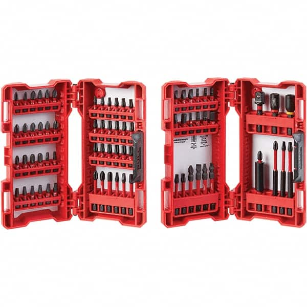 Milwaukee Tool - Power & Impact Screwdriver Bit Sets Point Type: Phillips, Slotted, Torx, Square Tool Type: Impact Driver - Americas Industrial Supply