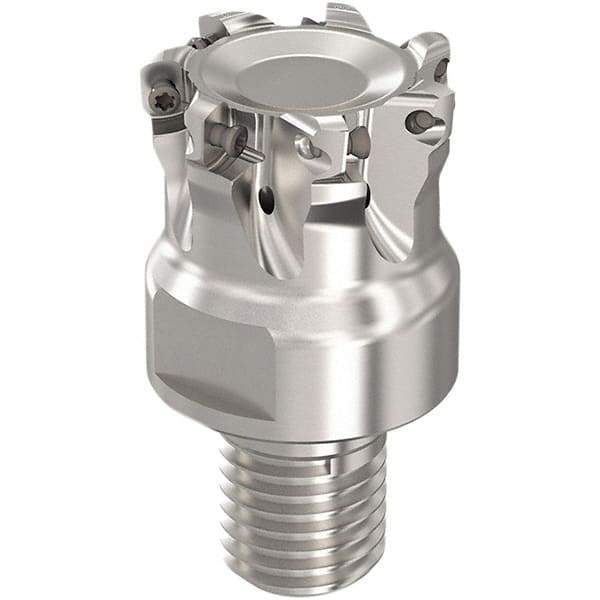 Seco - 30mm Cut Diam, 0.8mm Max Depth, M20 Modular Connection Indexable High-Feed End Mill - Screw Holding Method, LP..06 Insert, R217.21 Toolholder, Through Coolant - Americas Industrial Supply