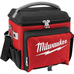 Milwaukee Tool - 21.65 Qt Cooler Bag - 1680D Ballistic Nylon, Red/Black - Americas Industrial Supply
