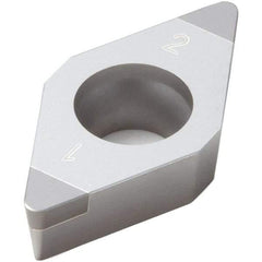 Seco - DCGW21.51 Grade CBN010 PCBN Turning Insert - Uncoated, 55° Diamond, 1/4" Inscr Circle, 0.016" Corner Radius - Americas Industrial Supply