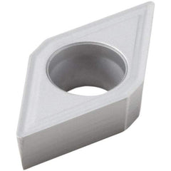 Seco - DCGT21.50 M3 Grade HX Carbide Turning Insert - Uncoated, 55° Diamond, 1/4" Inscr Circle, 0.008" Corner Radius - Americas Industrial Supply