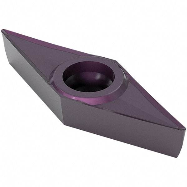 Seco - VCGT331 AL Grade TS2050 Carbide Turning Insert - TiAlSiN Finish, 35° Diamond, 3/8" Inscr Circle, 0.016" Corner Radius - Americas Industrial Supply