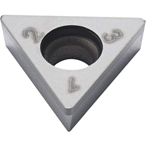 Seco - TCGW1.81.5 Grade CBN010 PCBN Turning Insert - Uncoated, 60° Triangle, 0.016" Corner Radius - Americas Industrial Supply