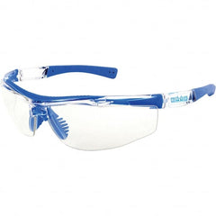 PRO-SAFE - Clear Lenses, Framed Safety Glasses - Anti-Fog, Scratch Resistant, Clear Polycarbonate/Thermoplastic Rubber Frame, Size Universal, Wrap Around - Americas Industrial Supply