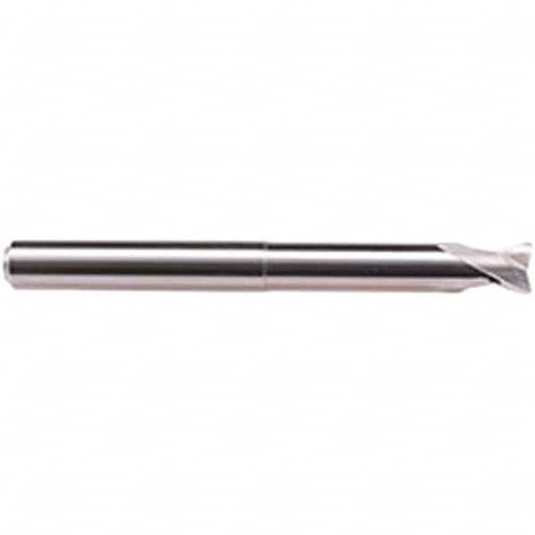 Emuge - 12mm Diam, 10mm LOC, 2 Flute Solid Carbide Roughing & Finishing End Mill - Uncoated, 120mm OAL, 12mm Shank Diam, Cylindrical Shank, 30° Helix, Long Length - Americas Industrial Supply