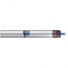 Emuge - 10mm, 7 Flute, Single End, Solid Carbide, 2mm Corner Radius End Mill - 80mm OAL, 20° Helix, Right Hand Flute, 2mm LOC, Right Hand Cut - Americas Industrial Supply