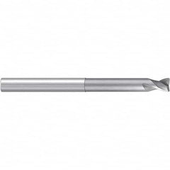 Emuge - 8mm, 2 Flute, Single End, Solid Carbide, 1mm Corner Radius End Mill - 120mm OAL, 30° Helix, Right Hand Flute, 7mm LOC, Right Hand Cut, 60mm Extended Reach - Americas Industrial Supply