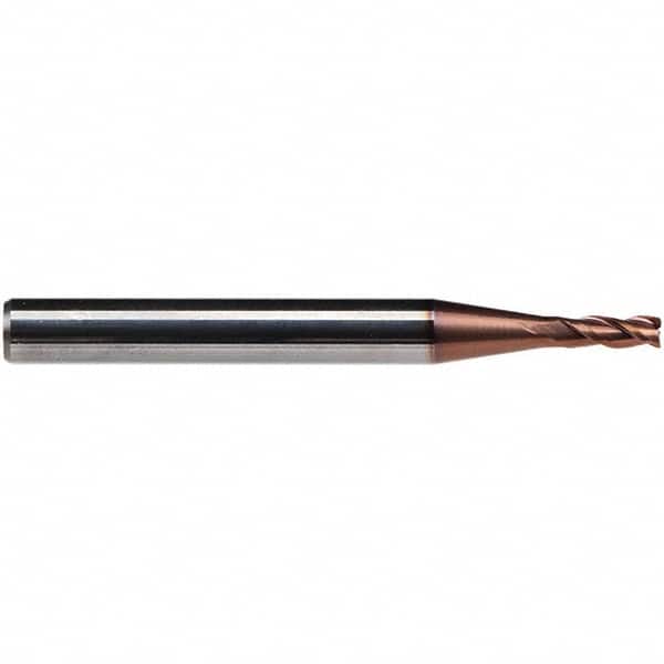 Emuge - 12mm Diam, 22mm LOC, 3 Flute Solid Carbide Roughing & Finishing End Mill - TiAlN Finish, 83mm OAL, 12mm Shank Diam, Cylindrical Shank, 38° Helix, Centercutting, Long Length - Americas Industrial Supply