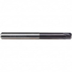 Emuge - 10mm Diam, 4 Flute Solid Carbide Roughing & Finishing End Mill - TiAlN Finish, Cylindrical Shank, 0° Helix, Long Length - Americas Industrial Supply
