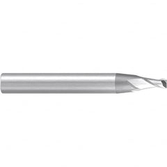 Emuge - 8° Taper Angle per Side, 5mm Small End Diam, 10mm LOC, Solid Carbide 2 Flute Tapered Corner Radius End Mill - 83mm OAL, 12mm Shank Diam, Spiral Flute, 30° Helix - Americas Industrial Supply