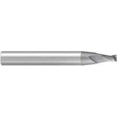 Emuge - 8° Taper Angle per Side, 5mm Small End Diam, 10mm LOC, Solid Carbide 2 Flute Tapered Corner Radius End Mill - 83mm OAL, 12mm Shank Diam, Spiral Flute, 30° Helix - Americas Industrial Supply