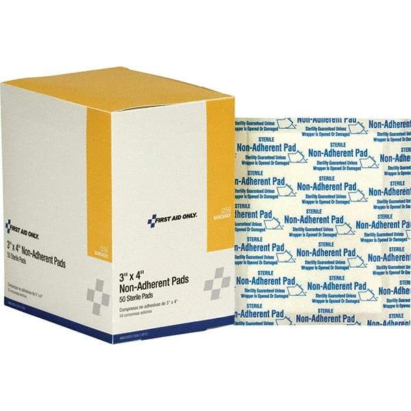 PRO-SAFE - 4-1/2" Long x 3-1/4" Wide, General Purpose Wound Care - White, Cotton Bandage - Americas Industrial Supply