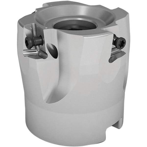 Seco - 3 Inserts, 32mm Cut Diam, 16mm Arbor Diam, 8mm Max Depth of Cut, Indexable Square-Shoulder Face Mill - 90° Lead Angle, 35mm High, LOEX08.. Insert Compatibility, Through Coolant, Series 220.94-08 - Americas Industrial Supply