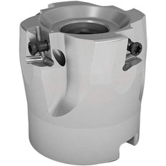 Seco - 3 Inserts, 32mm Cut Diam, 16mm Arbor Diam, 8mm Max Depth of Cut, Indexable Square-Shoulder Face Mill - 90° Lead Angle, 35mm High, LOEX08.. Insert Compatibility, Through Coolant, Series 220.94-08 - Americas Industrial Supply