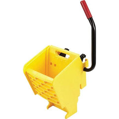 Rubbermaid - 35 Qt Plastic Wringer - 15.8" Long x 31.1" High x 13.4" Wide, Yellow, Metal Handle - Americas Industrial Supply
