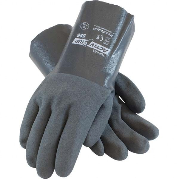 PIP - Chemical Resistant Gloves Material: Nitrile Size: Medium - Americas Industrial Supply