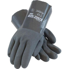 PIP - Chemical Resistant Gloves Material: Nitrile Size: Medium - Americas Industrial Supply