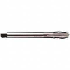Emuge - M10x1.00 Metric Fine 6H 4 Flute Bright Finish HSS-E Spiral Point Tap - Americas Industrial Supply
