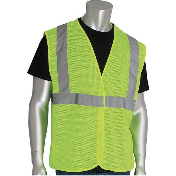 PIP - Size M Yellow Mesh General Purpose High Visibility Vest - Americas Industrial Supply