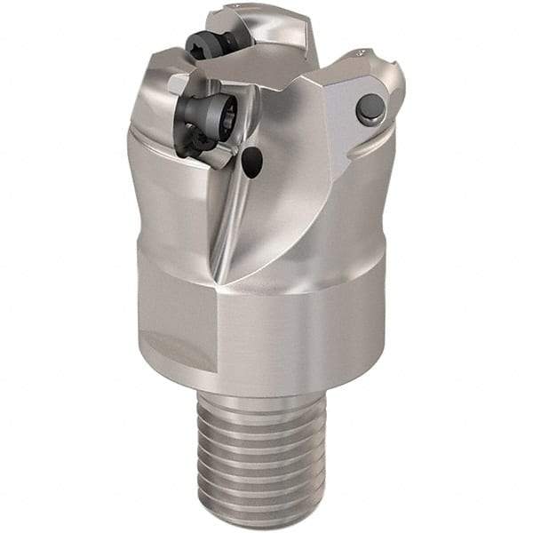Seco - 23mm Cutting Diam, 6mm Max Depth of Cut, Modular Connection Indexable Copy End Mill - 3 Inserts, RP.. 1204 Insert, 217.29-06 Toolholder, Steel, Through Coolant - Americas Industrial Supply