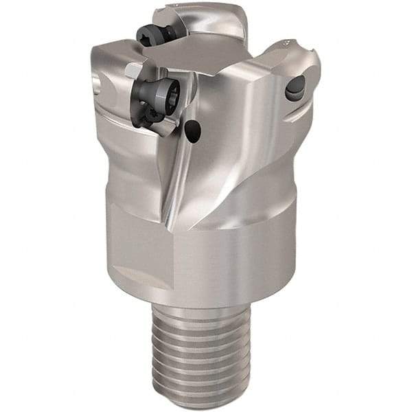 Seco - 26.1mm Cutting Diam, 6mm Max Depth of Cut, Modular Connection Indexable Copy End Mill - 3 Inserts, RP.. 1204 Insert, 217.29I-06 Toolholder, Steel, Through Coolant - Americas Industrial Supply