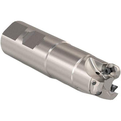 Seco - 20mm Cutting Diam, 32mm Shank Diam, 6mm Max Depth of Cut, Weldon Shank Indexable Copy End Mill - 3 Inserts, RP.. 1204 Insert, 217.29I-06 Toolholder, Steel, Through Coolant - Americas Industrial Supply