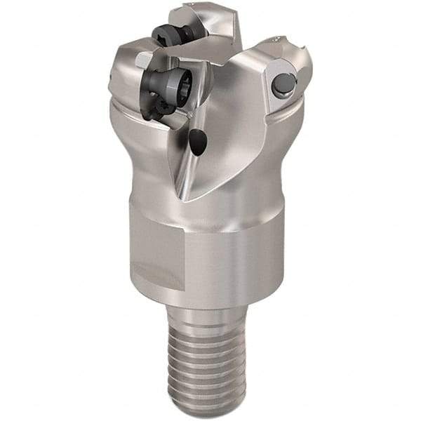Seco - 19.75mm Cutting Diam, 6mm Max Depth of Cut, Modular Connection Indexable Copy End Mill - 3 Inserts, RP.. 1204 Insert, 217.29I-06 Toolholder, Steel, Through Coolant - Americas Industrial Supply