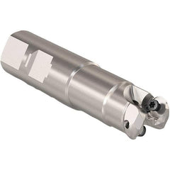 Seco - 13mm Cutting Diam, 25mm Shank Diam, 6mm Max Depth of Cut, Weldon Shank Indexable Copy End Mill - 2 Inserts, RP.. 1204 Insert, 217.29I-06 Toolholder, Steel, Through Coolant - Americas Industrial Supply