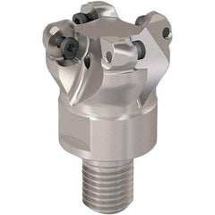Seco - 28mm Cutting Diam, 6mm Max Depth of Cut, Modular Connection Indexable Copy End Mill - 4 Inserts, RP.. 1204 Insert, 217.29-06 Toolholder, Steel, Through Coolant - Americas Industrial Supply
