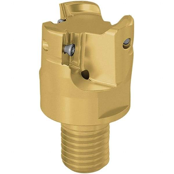 Seco - 40mm Cutting Diam, 7.5mm Max Depth of Cut, Modular Connection Indexable Copy End Mill - 3 Inserts, XP.. 12 Insert, 217.97-12 Toolholder, Steel, Through Coolant - Americas Industrial Supply