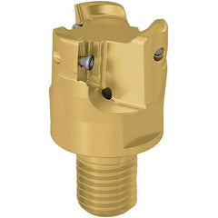 Seco - 40mm Cutting Diam, 7.5mm Max Depth of Cut, Modular Connection Indexable Copy End Mill - 3 Inserts, XP.. 12 Insert, 217.97-12 Toolholder, Steel, Through Coolant - Americas Industrial Supply