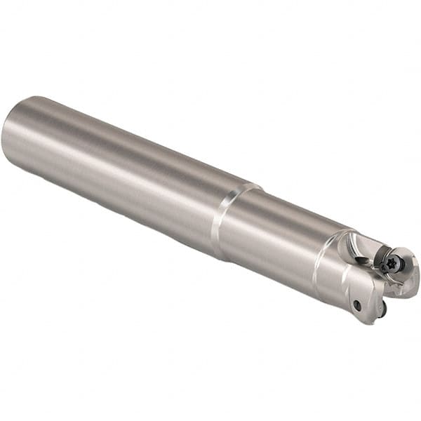 Seco - 13.4mm Cutting Diam, 1" Shank Diam, 6mm Max Depth of Cut, Straight Shank Indexable Copy End Mill - 2 Inserts, RP.. 1204 Insert, 217.29I-06 Toolholder, Steel, Through Coolant - Americas Industrial Supply