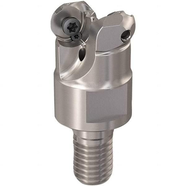 Seco - 13mm Cutting Diam, 6mm Max Depth of Cut, Modular Connection Indexable Copy End Mill - 2 Inserts, RP.. 1204 Insert, 217.29-06 Toolholder, Steel, Through Coolant - Americas Industrial Supply