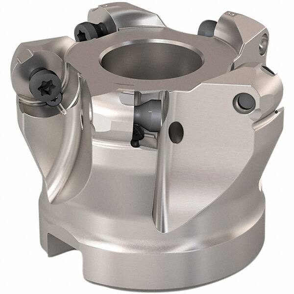 Seco - 38mm Cut Diam, 6mm Max Depth, 22mm Arbor Hole, 5 Inserts, RP..1204 Insert Style, Indexable Copy Face Mill - R220.29 Cutter Style, 12,300 Max RPM, 40mm High, Through Coolant, Series R220.29 - Americas Industrial Supply