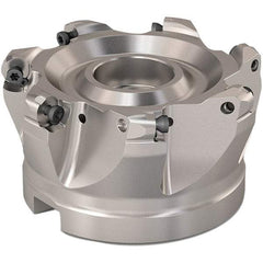 Seco - 80mm Cut Diam, 6mm Max Depth, 32mm Arbor Hole, 7 Inserts, RP..1204 Insert Style, Indexable Copy Face Mill - R220.29 Cutter Style, 9,200 Max RPM, 50mm High, Through Coolant, Series R220.29 - Americas Industrial Supply