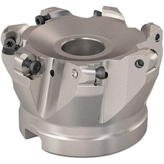Seco - 68mm Cut Diam, 6mm Max Depth, 27mm Arbor Hole, 7 Inserts, RP..1204 Insert Style, Indexable Copy Face Mill - R220.29 Cutter Style, 10,000 Max RPM, 50mm High, Through Coolant, Series R220.29 - Americas Industrial Supply