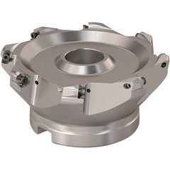 Seco - 125mm Cut Diam, 6mm Max Depth, 40mm Arbor Hole, 8 Inserts, RP..1204 Insert Style, Indexable Copy Face Mill - R220.29 Cutter Style, 7,600 Max RPM, 63mm High, Through Coolant, Series R220.29 - Americas Industrial Supply