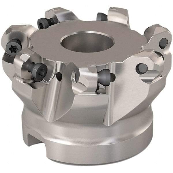 Seco - 51mm Cut Diam, 6mm Max Depth, 22mm Arbor Hole, 7 Inserts, RP..1204 Insert Style, Indexable Copy Face Mill - R220.29 Cutter Style, 11,200 Max RPM, 40mm High, Through Coolant, Series R220.29 - Americas Industrial Supply